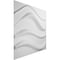 Ekena Millwork Wave EnduraWall Decorative 3D Wall Panel, White, 19 5/8"W x 19 5/8"H WP20X20WVWH - alternate 2